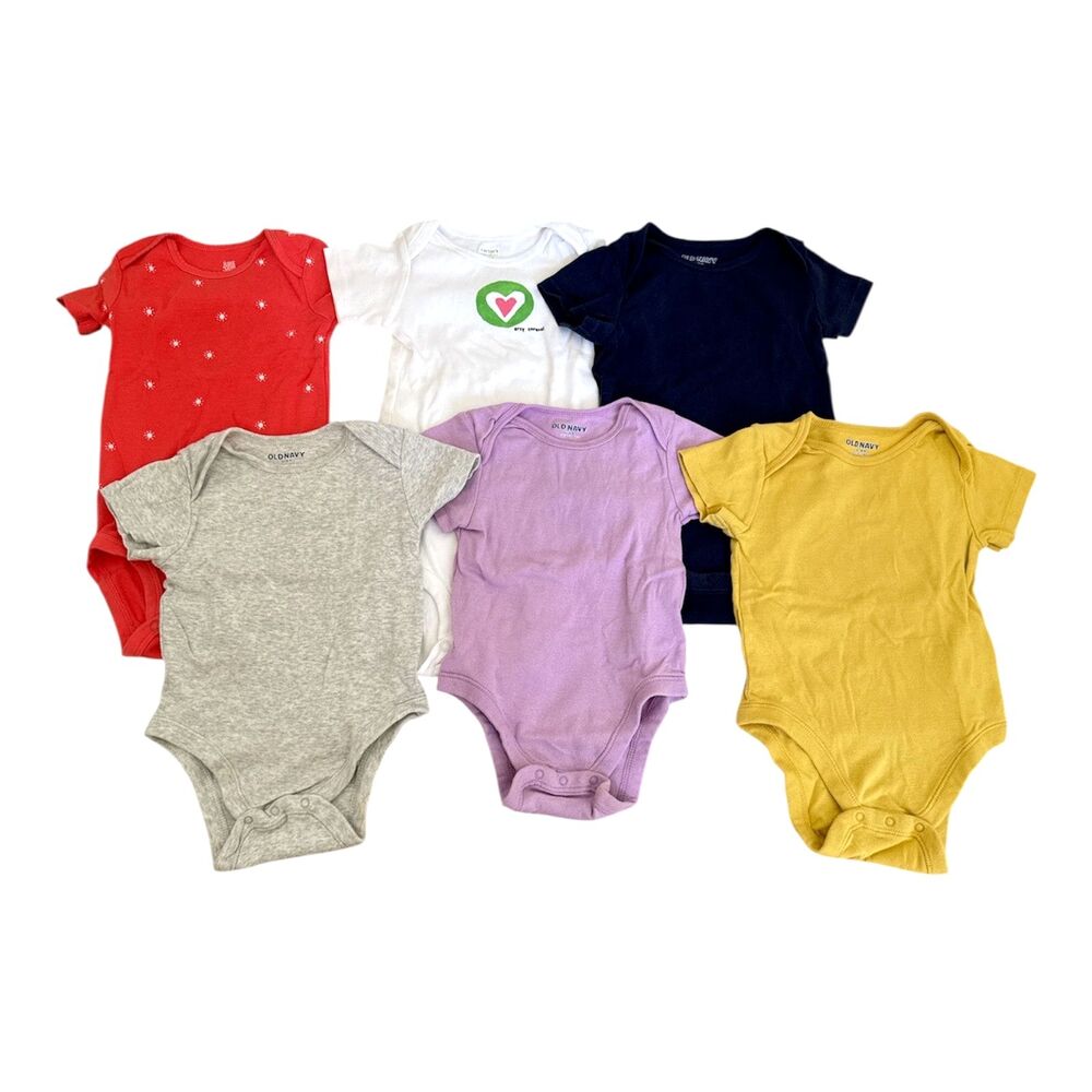 Baby Clothes 18 Months Bodysuits Romper Set Old Navy Carter's, Set of 6